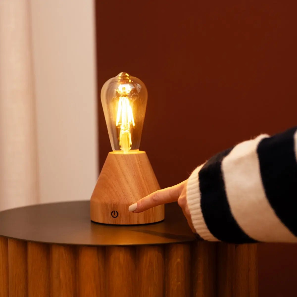 zavi lichtbruine oplaadbare tafellamp – tavellio amsterdam Tavellio - Amsterdam