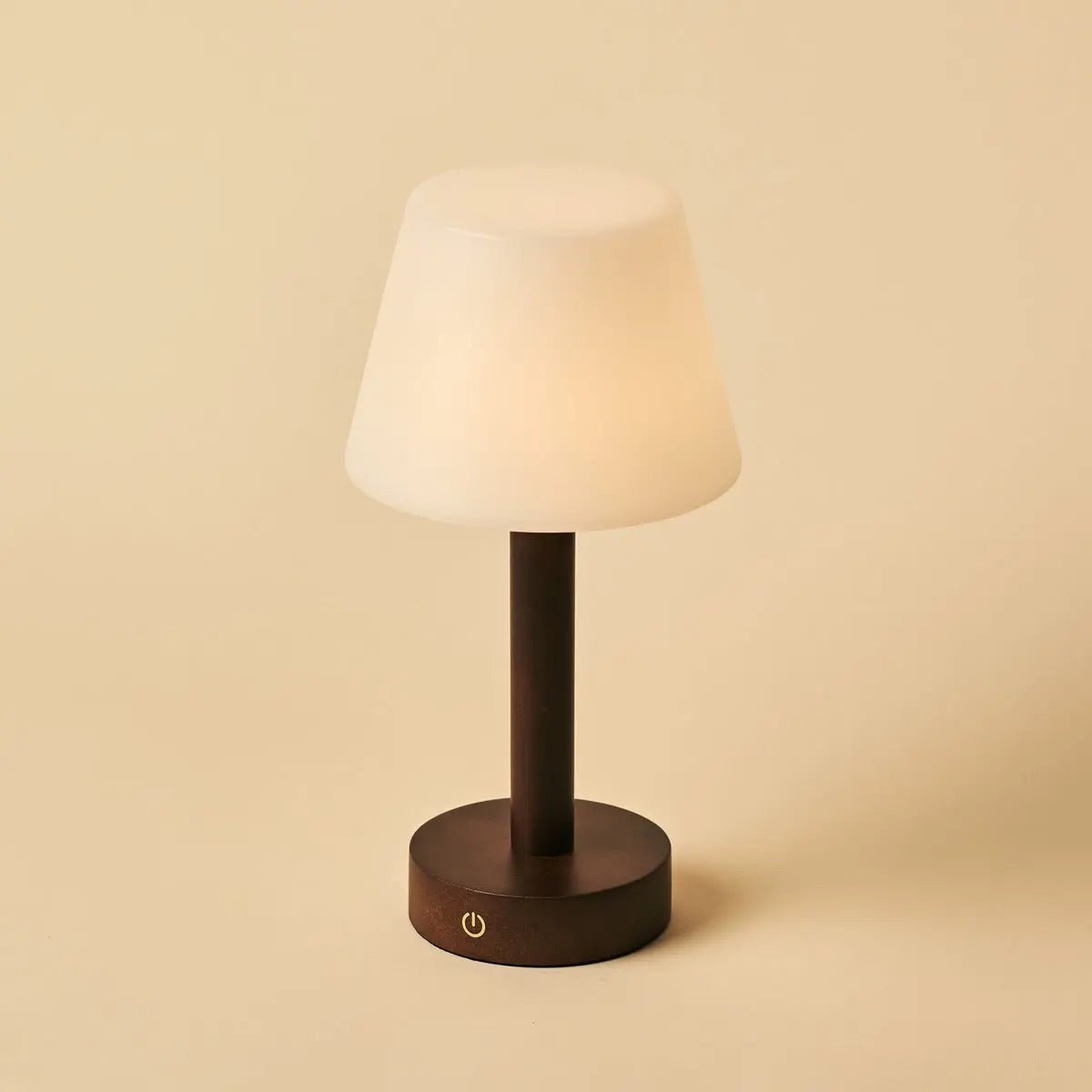 Zoë Donkerbruine Houten Oplaadbare Tafellamp | Dimbaar, USB-C, batterijduur van 80 uur Tavellio - Amsterdam