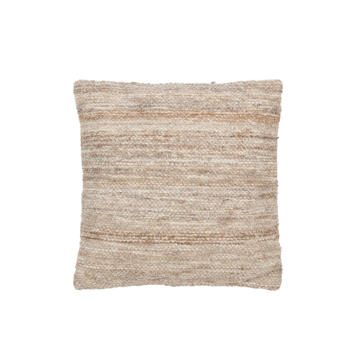 J-Line cushion Two-tone fabric - wool - beige