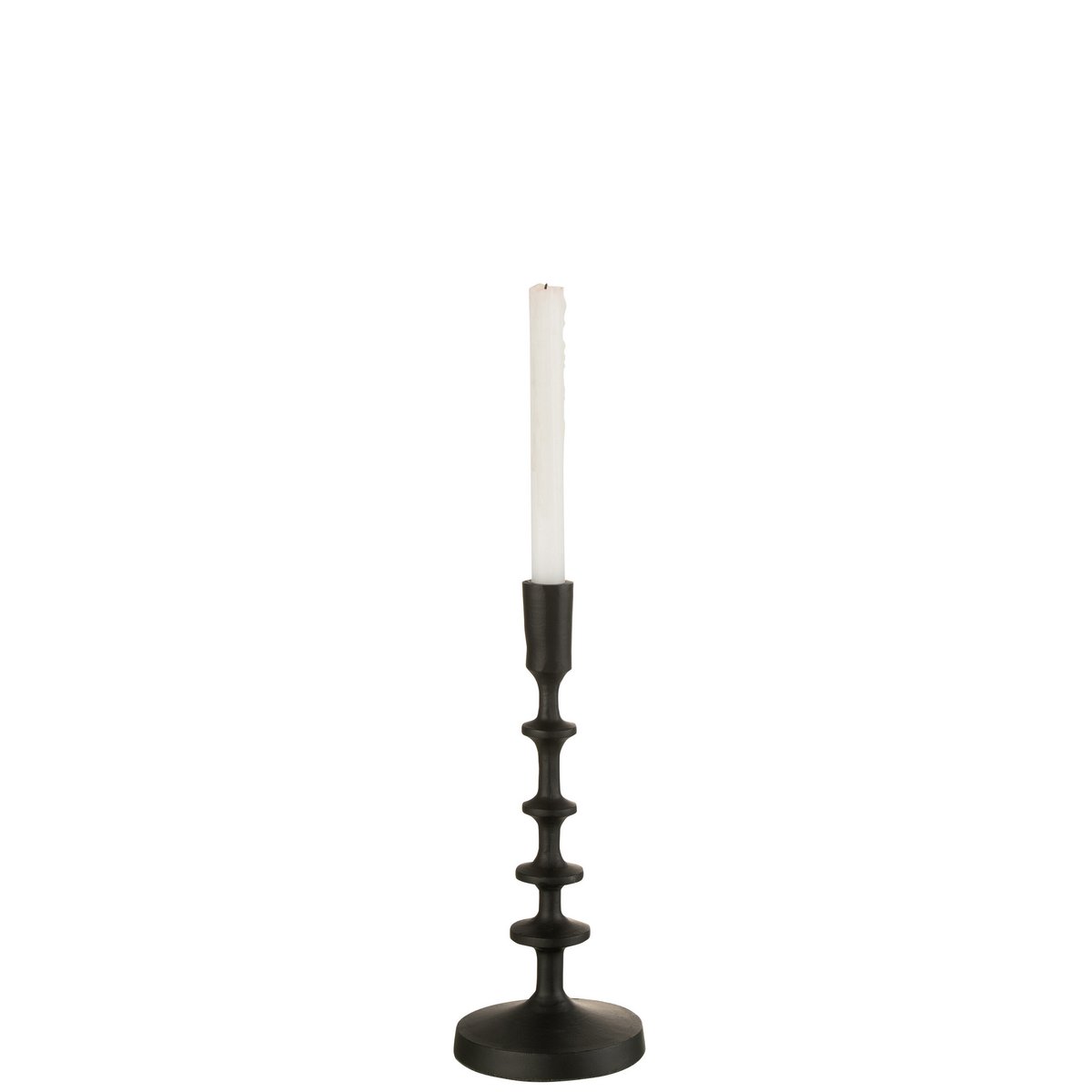 J-Line candlestick Izy - aluminium - black - small