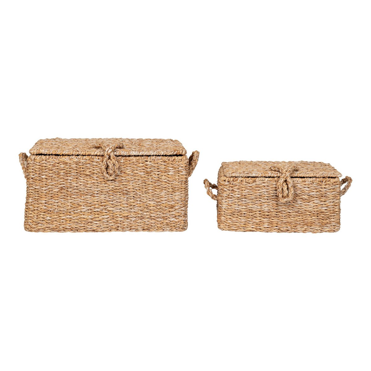 Bogra Basket - Basket, seagrass/iron, natural, set of 2