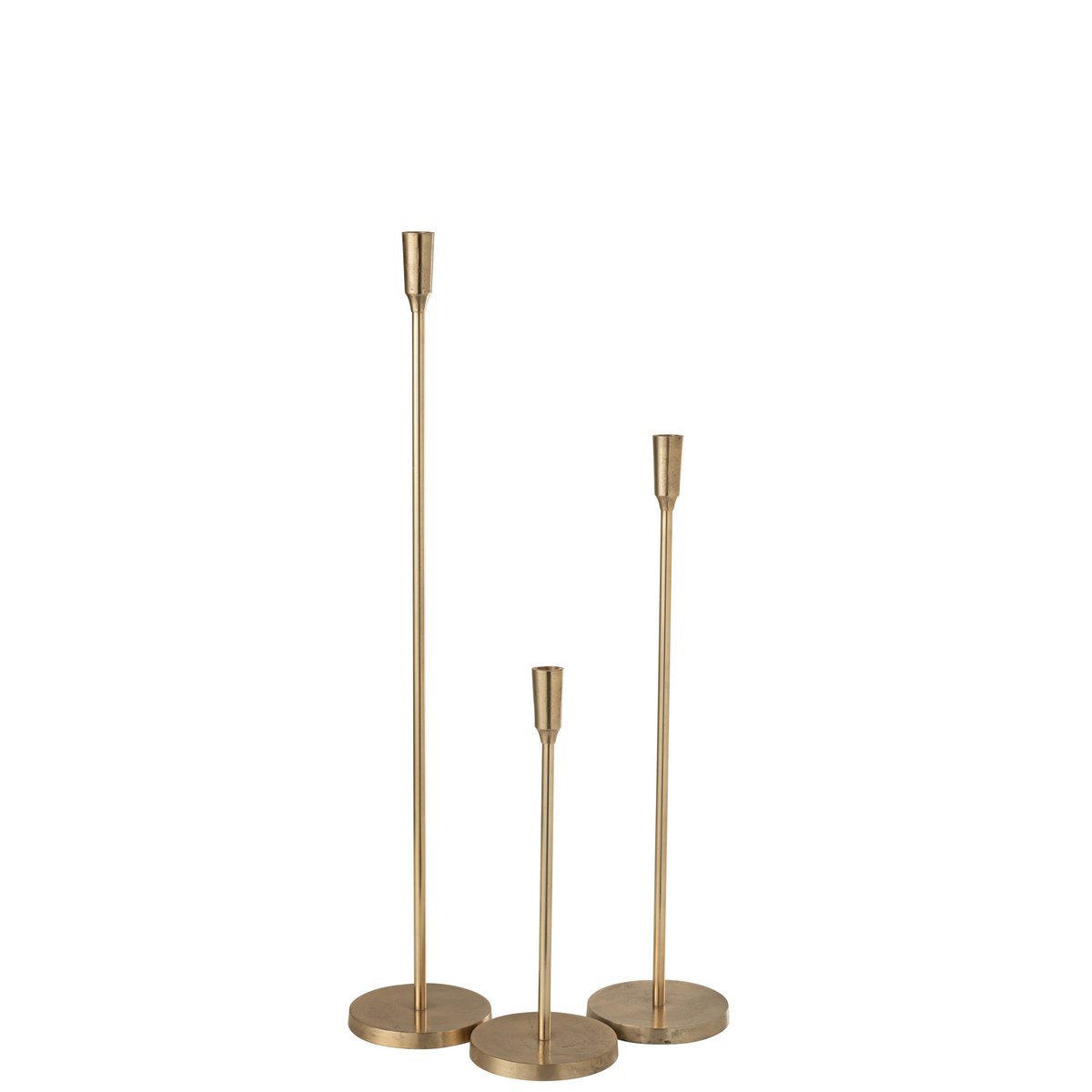 J-Line candlestick - metal gold - large