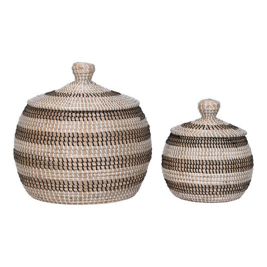 basket, seagrass - set of 2