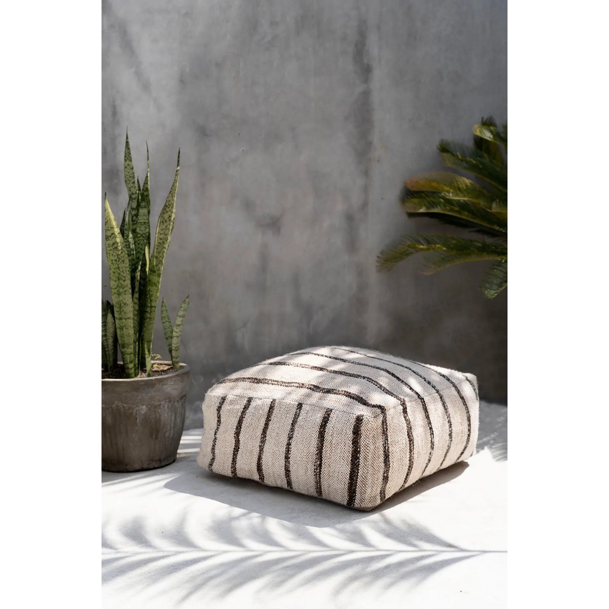 The Oh My Gee Pouf - beige-white tones