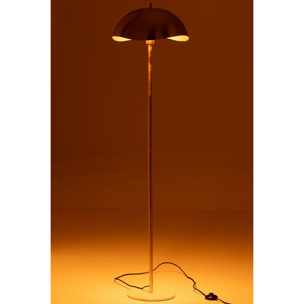 J-Line Floor Lamp Metal/Marble Gold