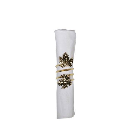 VINE LEAVES NAPKIN RING - SET OF 4