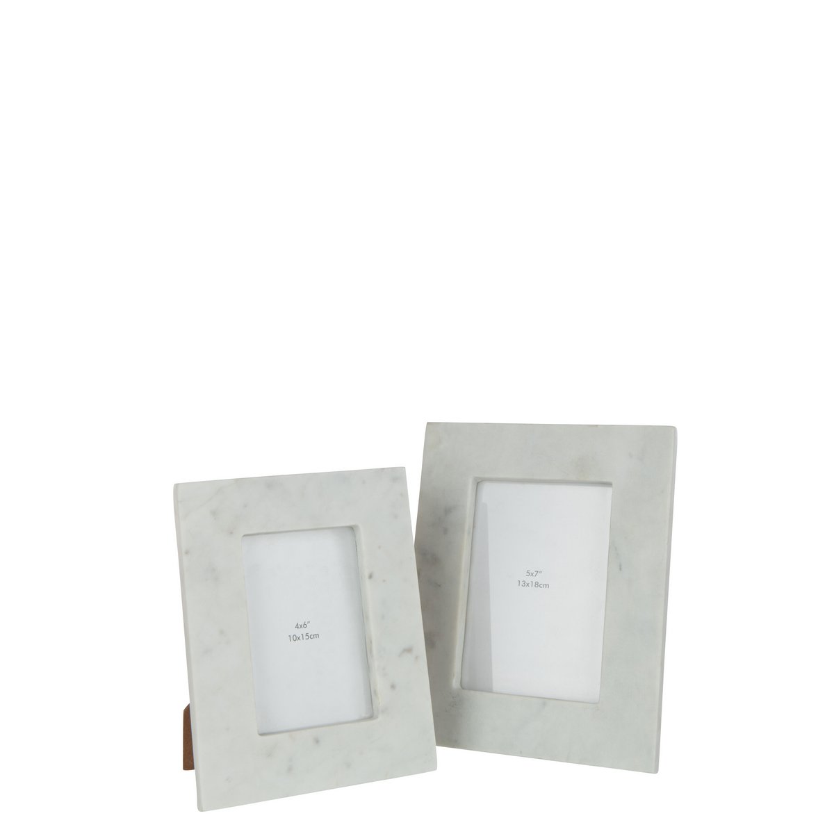 J-Line photo frame - marble - stone - white - large