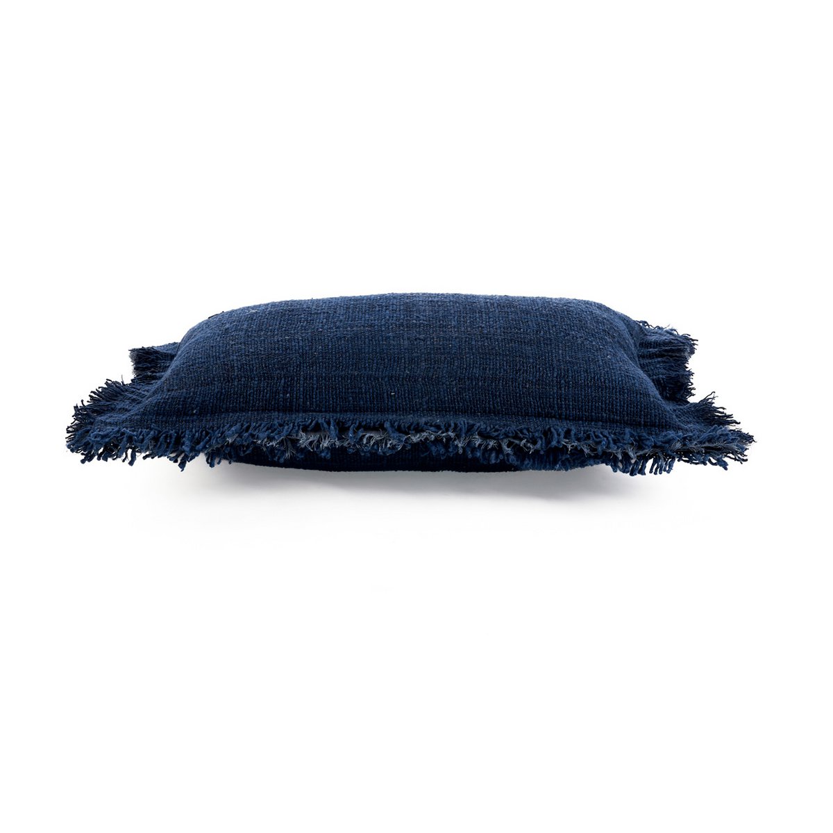 De Azure Fringe Kussenhoes - Indisch Blauw - 30x50 Bazar Bizar Living