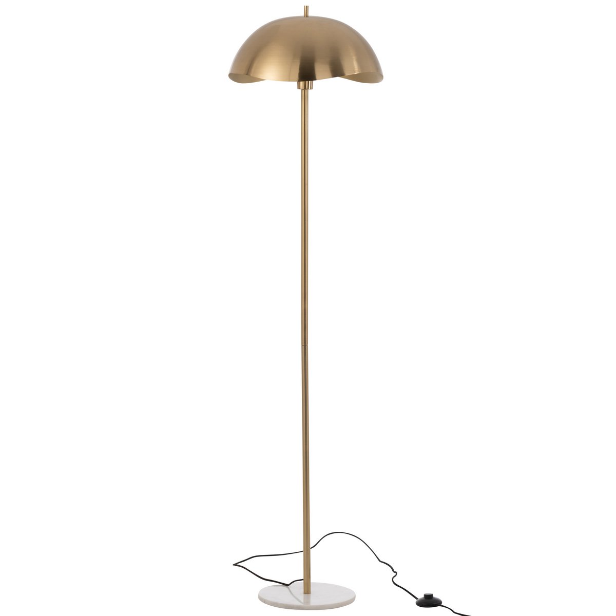 J-Line Floor Lamp Metal/Marble Gold