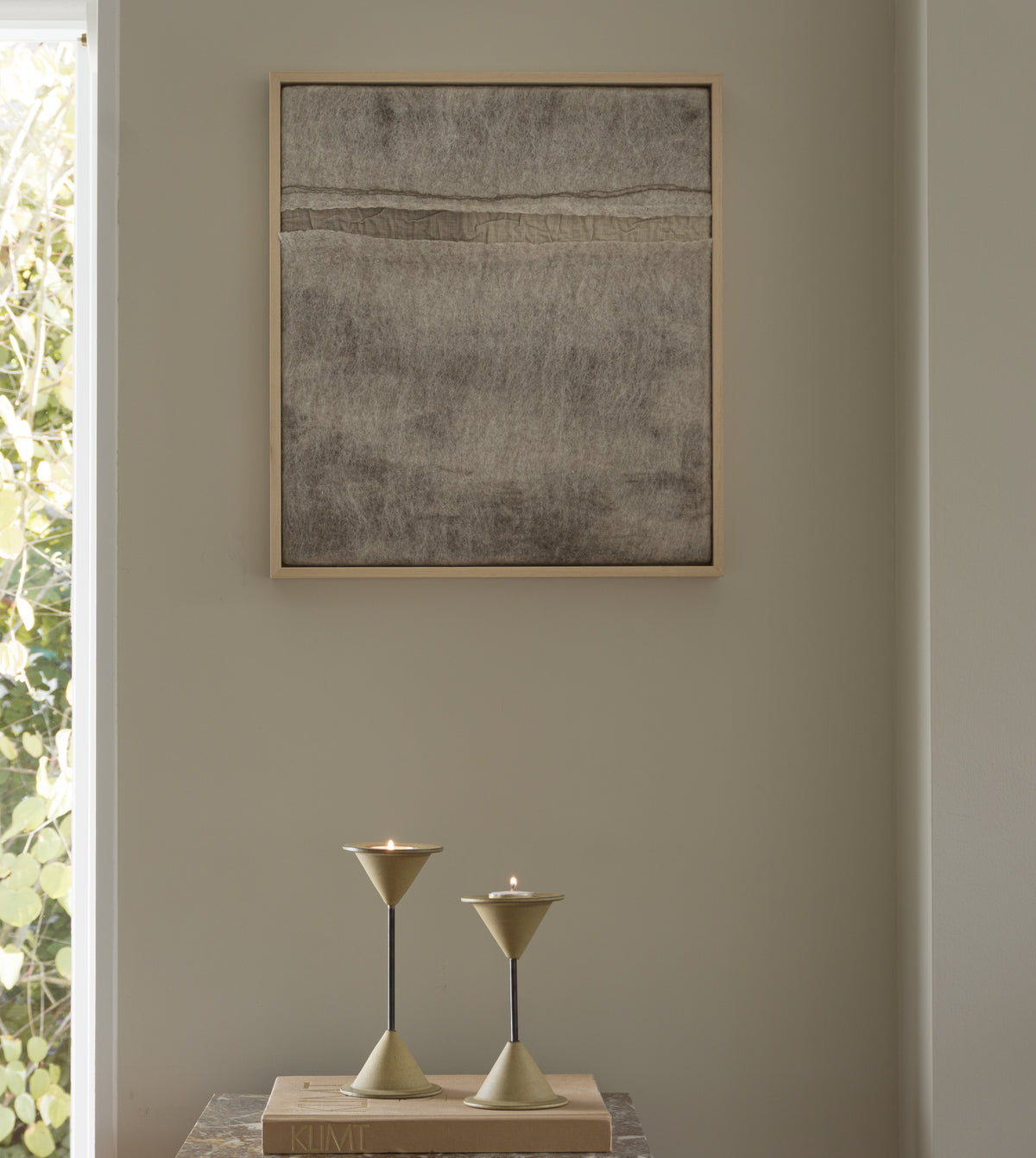 Imperfectus XVI – vilten wandkunst | Vilt & Vlow | 43 × 48 cm