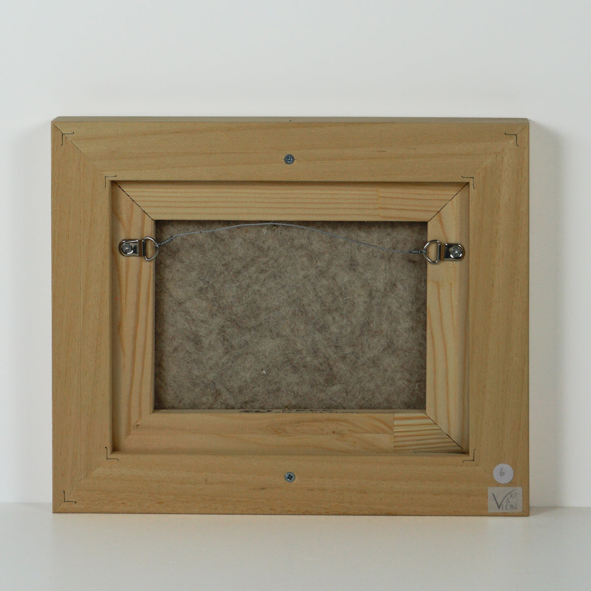Imperfectus X – vilten wandkunst | Vilt &amp; Vlow | 28 × 23 cm