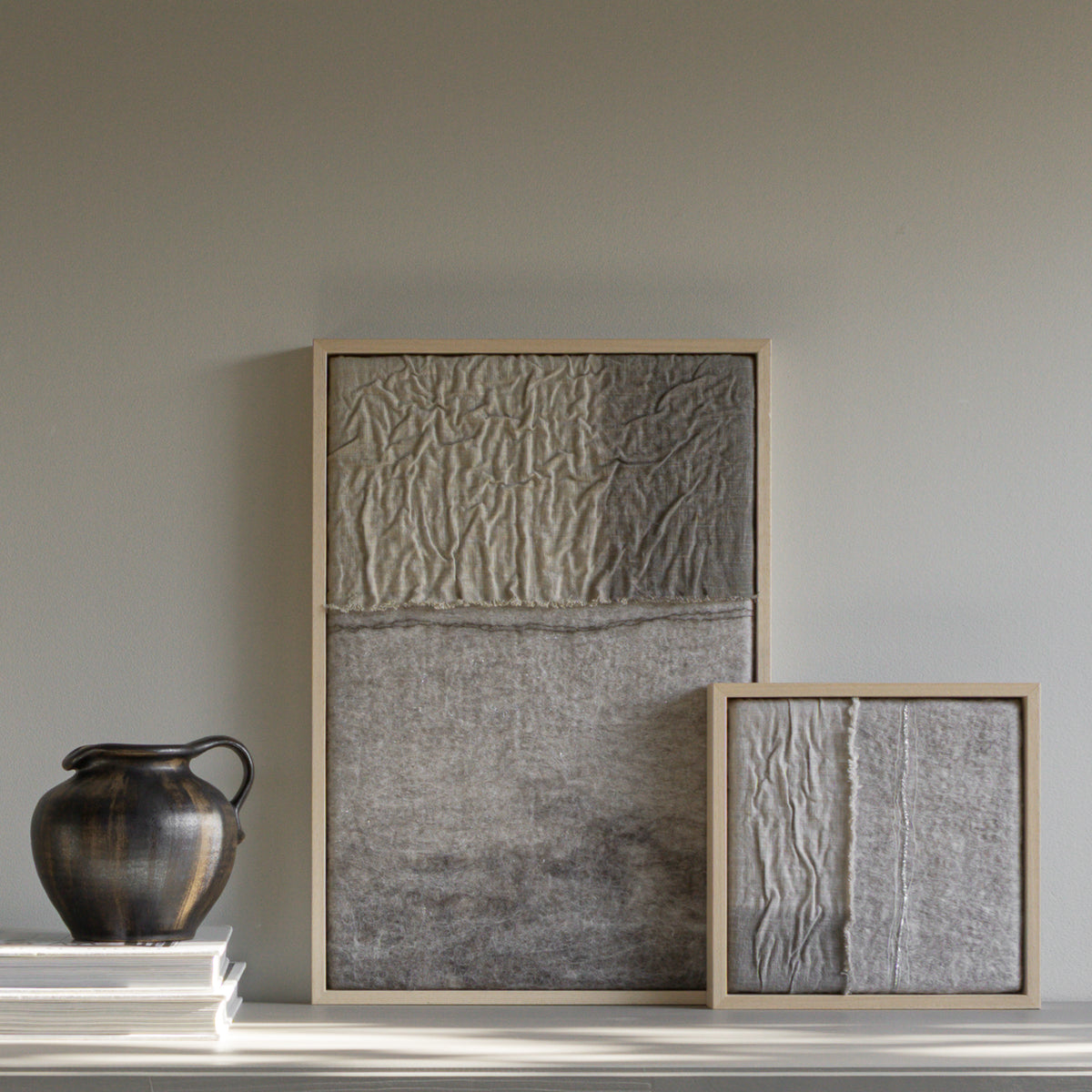 Imperfectus XV – vilten wandkunst | Vilt & Vlow | 33 × 48 cm