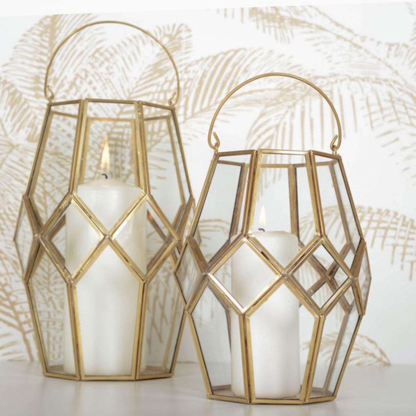 lantern - wind light - gold