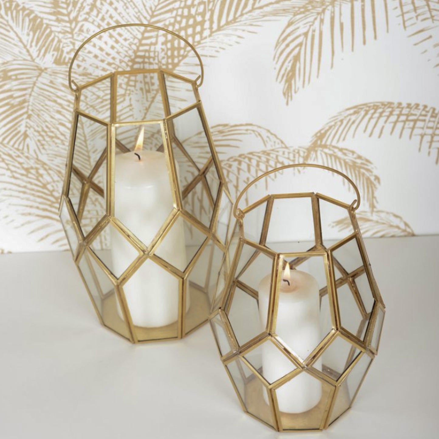 lantern - wind light - gold