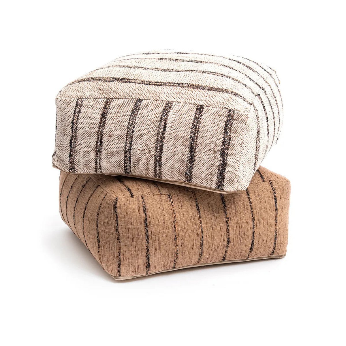 The Oh My Gee Pouf - beige-white tones