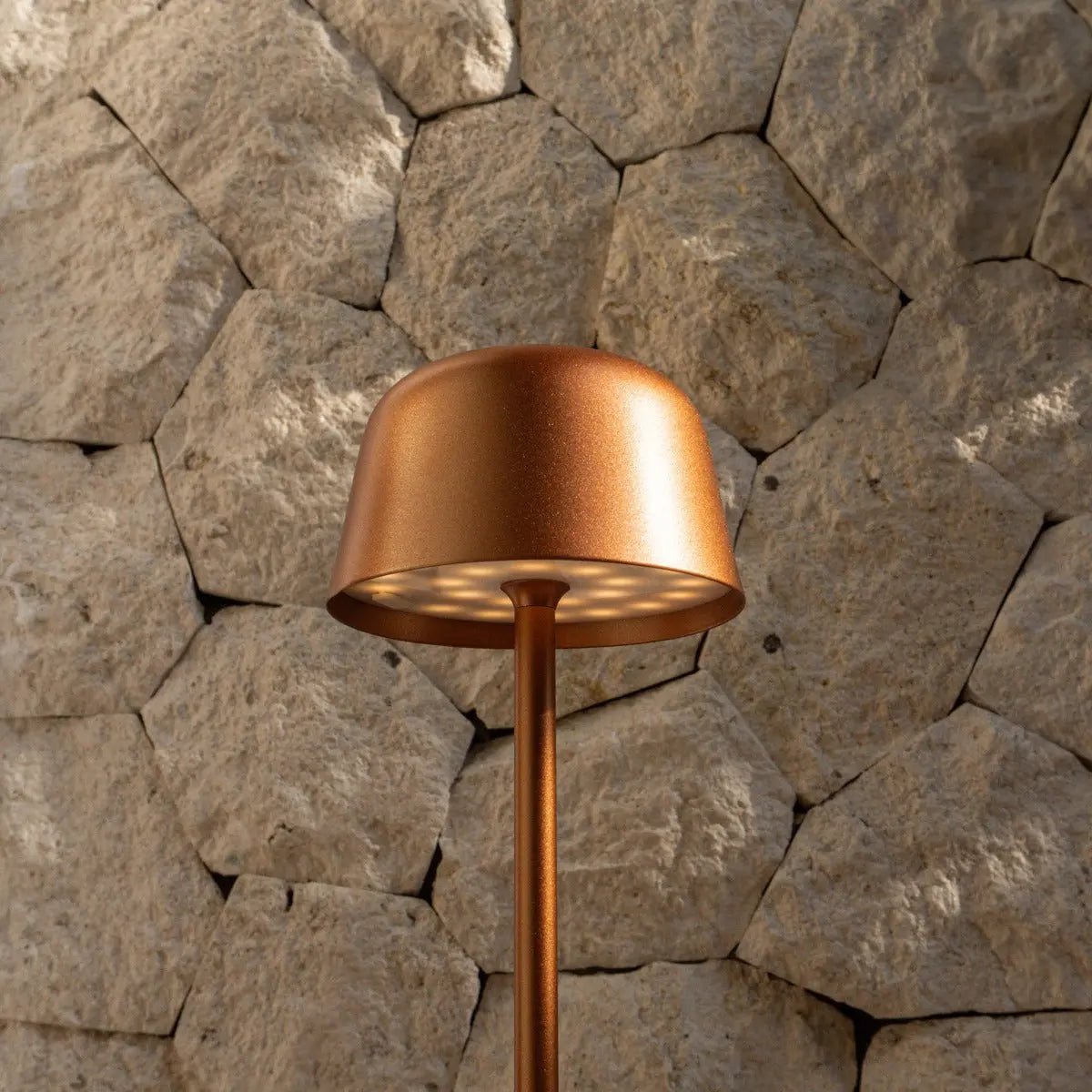 Anton Koperen Oplaadbare Tafellamp | Stijlvolle en draadloze verlichting Tavellio - Amsterdam