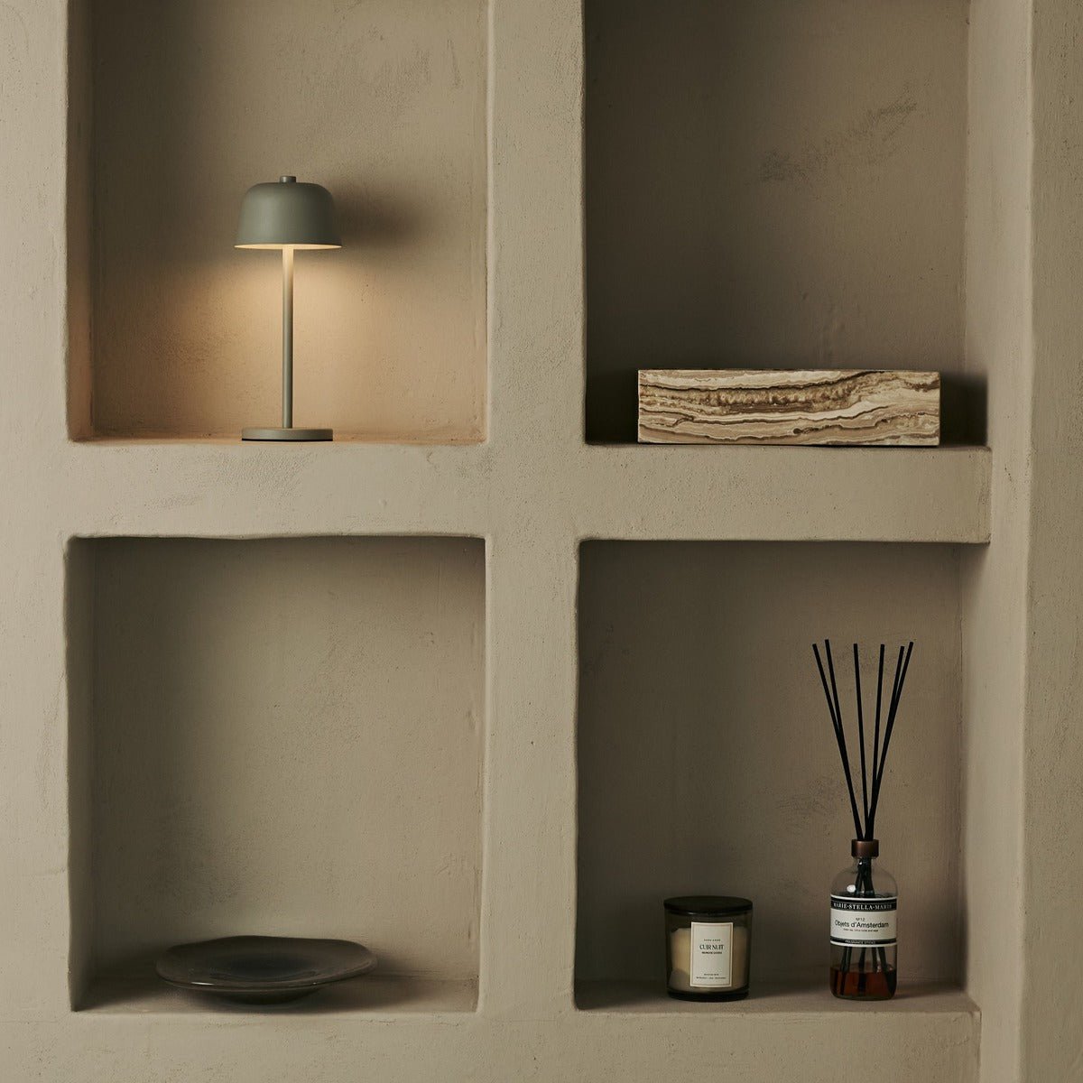 Anton vanille oplaadbare tafellamp | Stijlvolle en draadloze verlichting Tavellio - Amsterdam