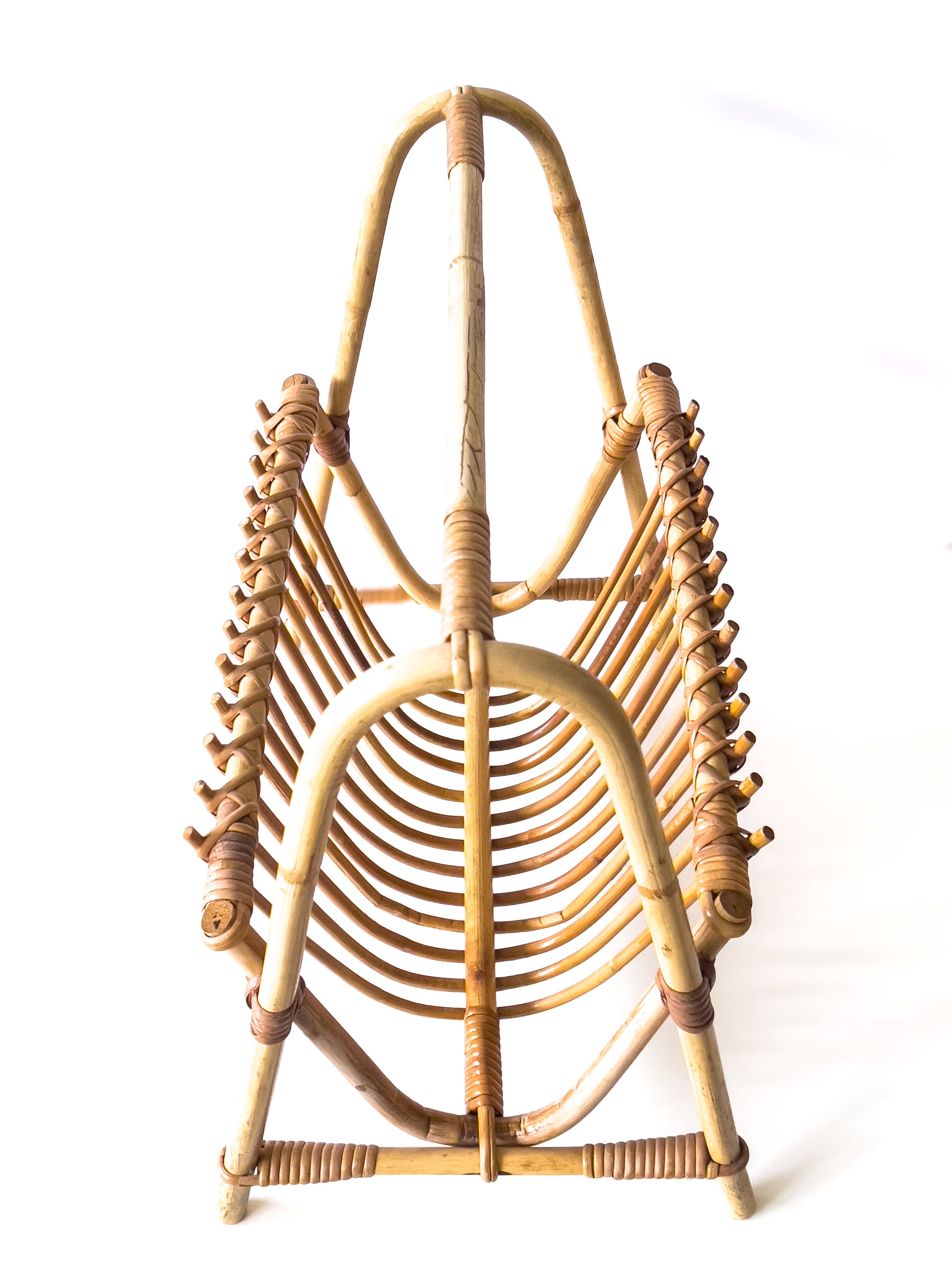bamboe lectuurmand – vintage – rotan-bamboe Noii HOME