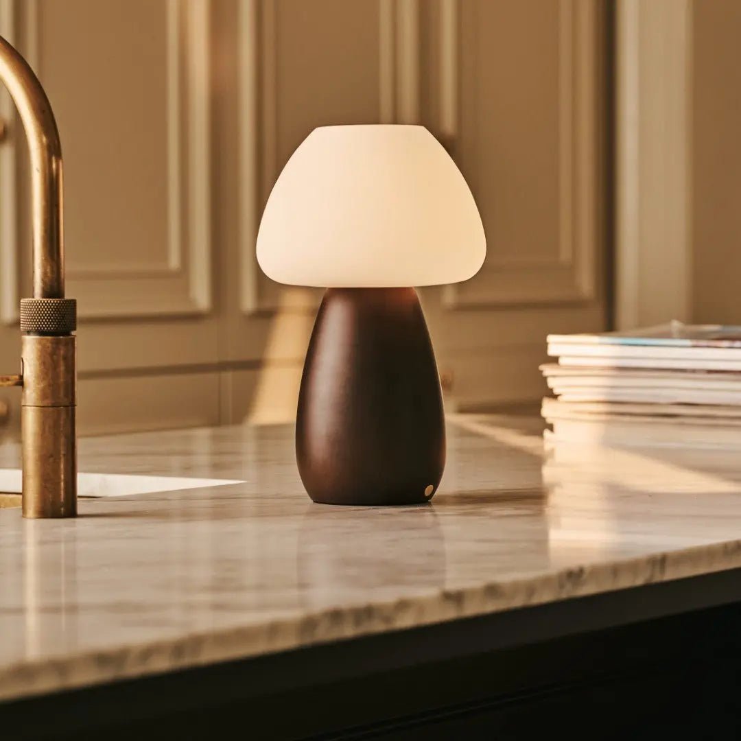 Bear Dark Bruin Stijlvol oplaadbare lamp-draadloos, dimbaar, milieuvriendelijk ontwerp Tavellio - Amsterdam