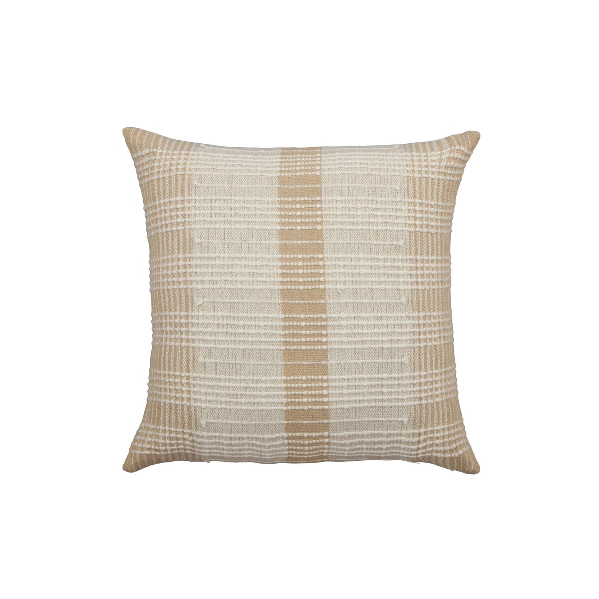 Beige & Crème – Kussenhoes / Kussenhoes – Geweven Rasterpatroon – 45×45 cm – Urbane Hide Urbane Hide