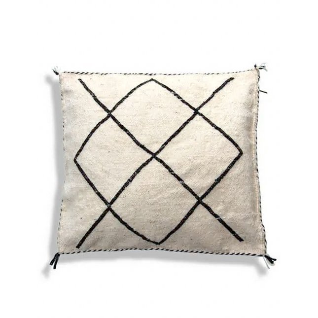 Beni Ourain kussen - met gestikte zijkanten Poufs & Pillows