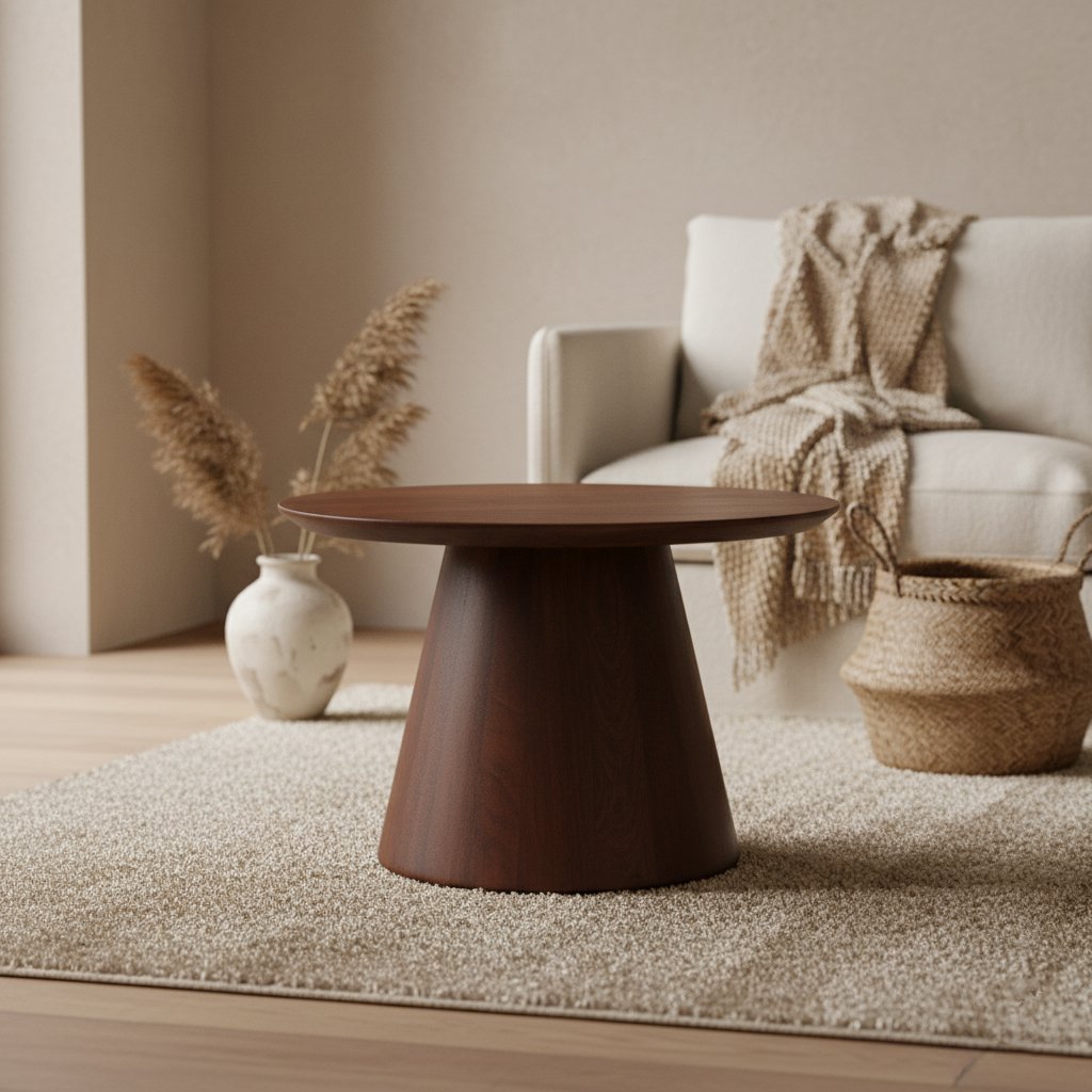 Bullnose cone bijzettafel 55cm Raw Materials