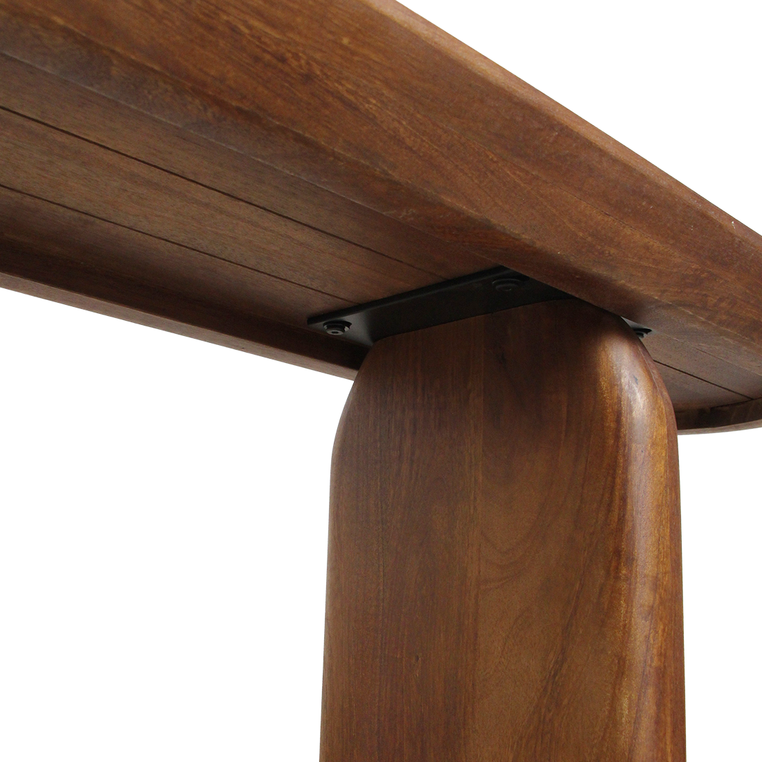 Bullnose eetkamerbank bruin Raw Materials