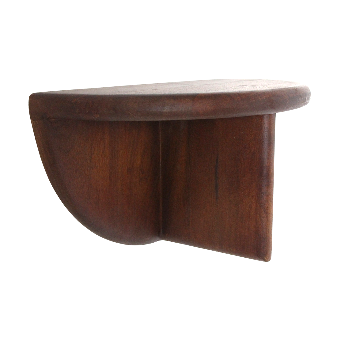 Bullnose mangohouten wandplank - 38x19x19 cm Raw Materials