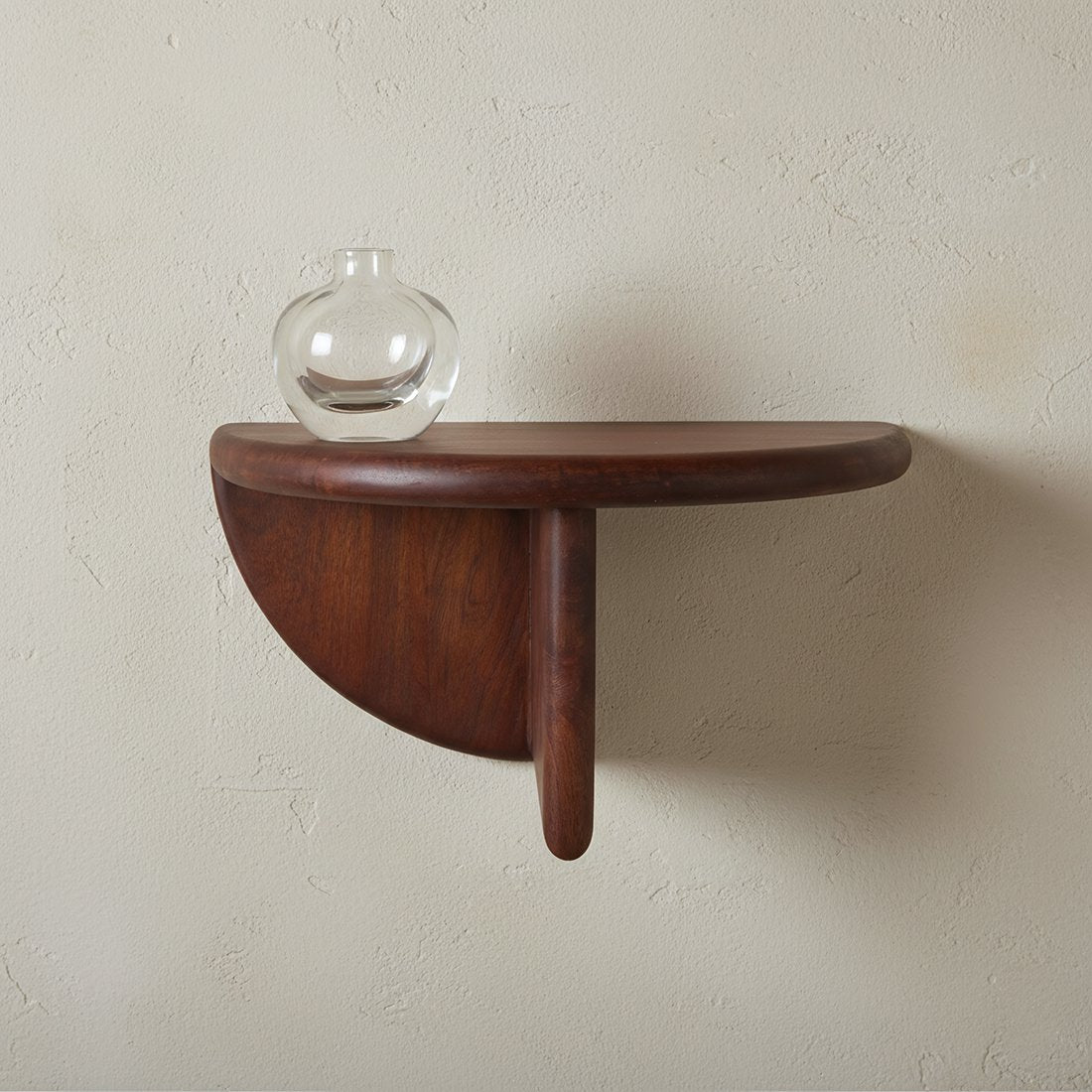 Bullnose mangohouten wandplank - 38x19x19 cm Raw Materials