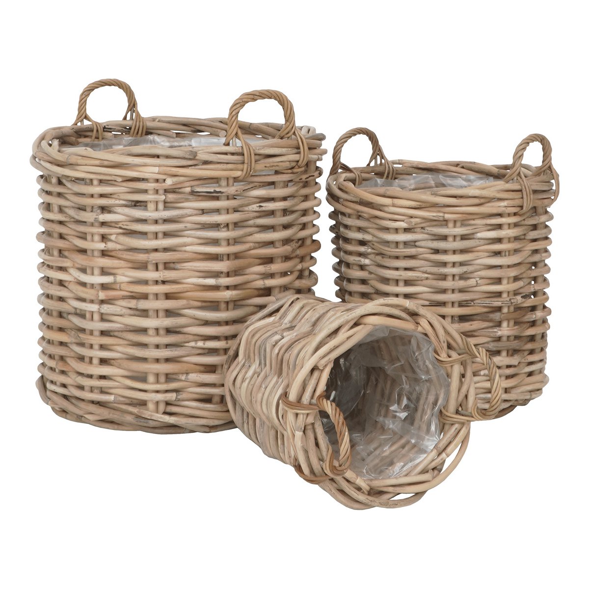 Burton Manden - Natuurlijk, Kubu Rotan - Set van 3 House Nordic ApS