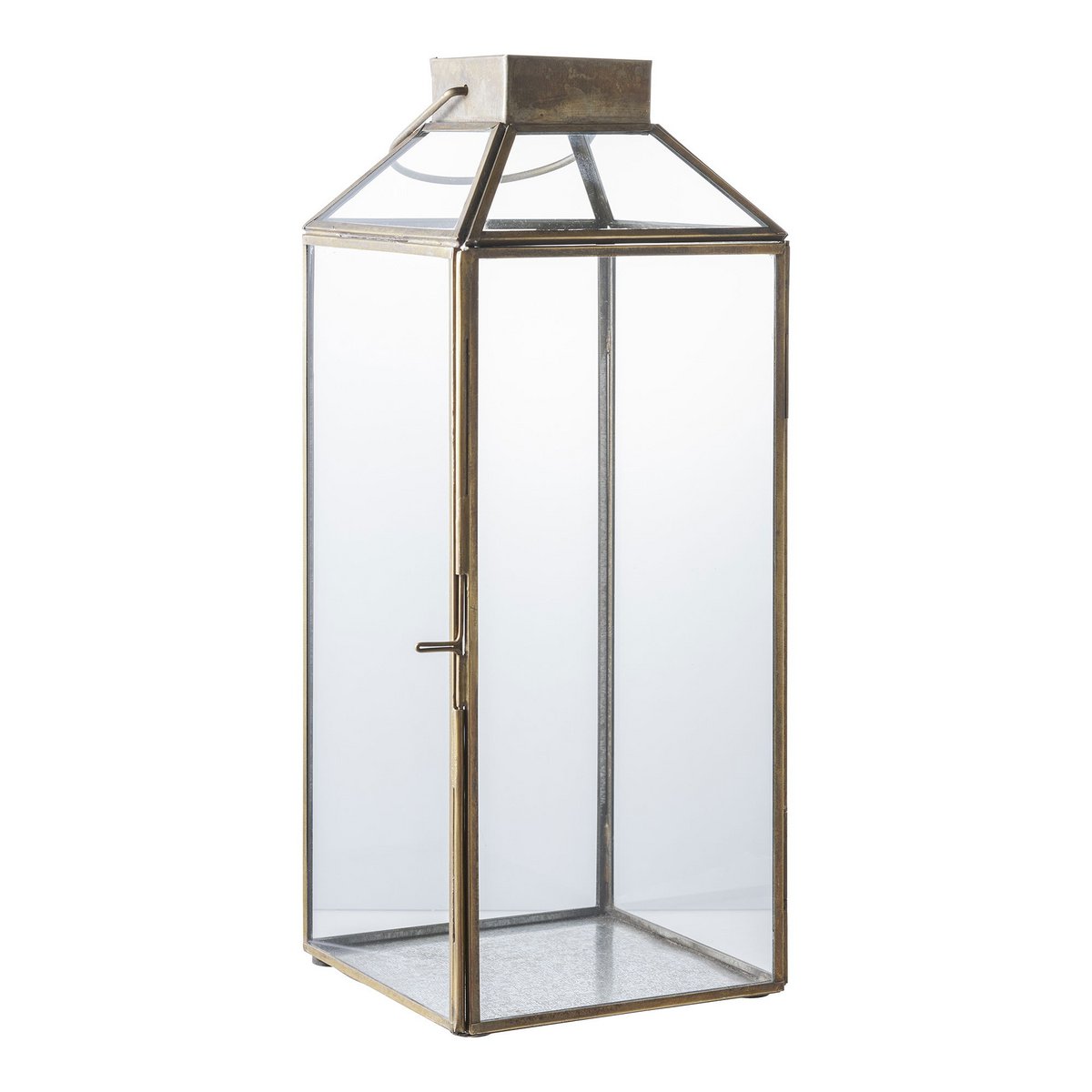 lantern - wind light - antique brass look