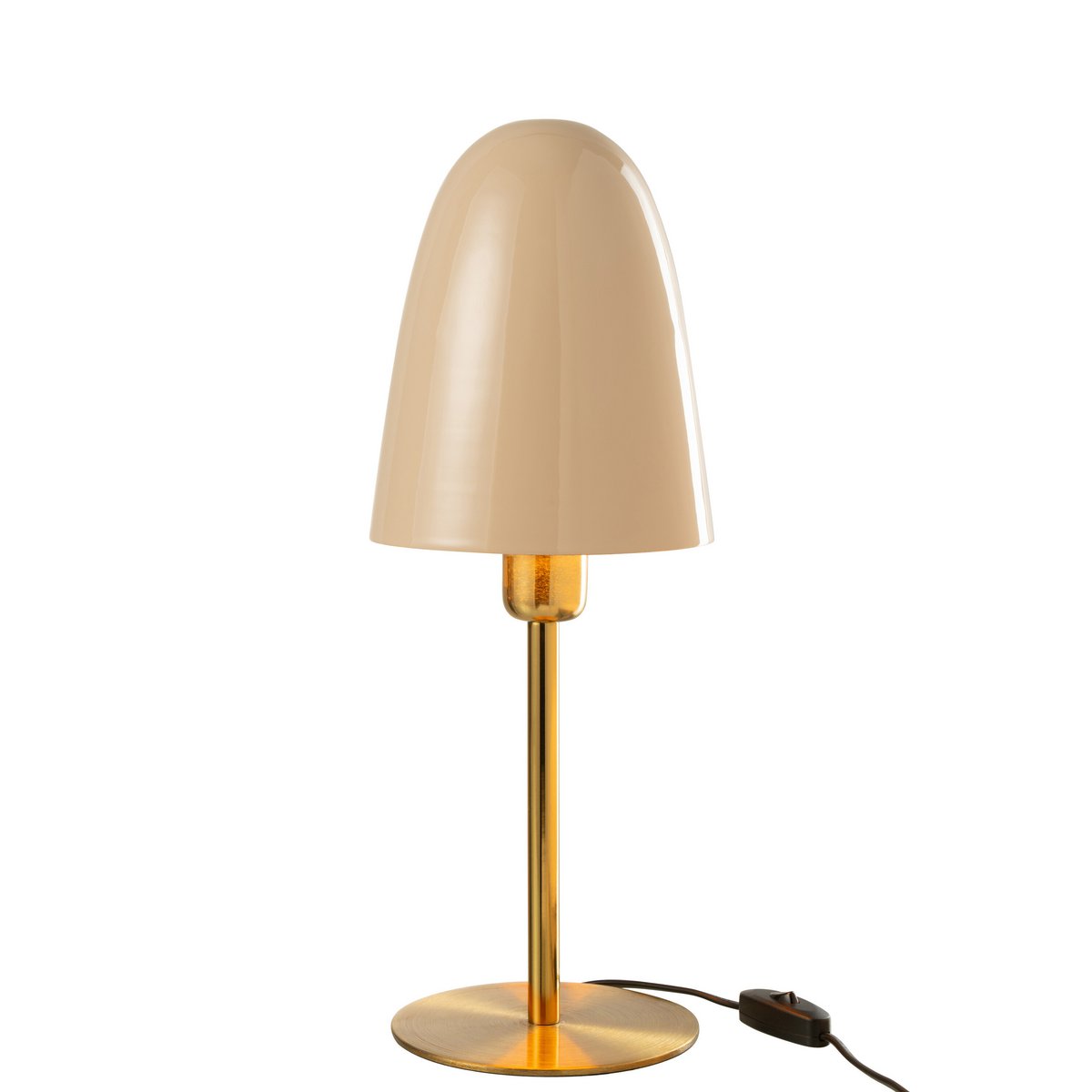 J-Line tafellamp - metaal - beige/goud