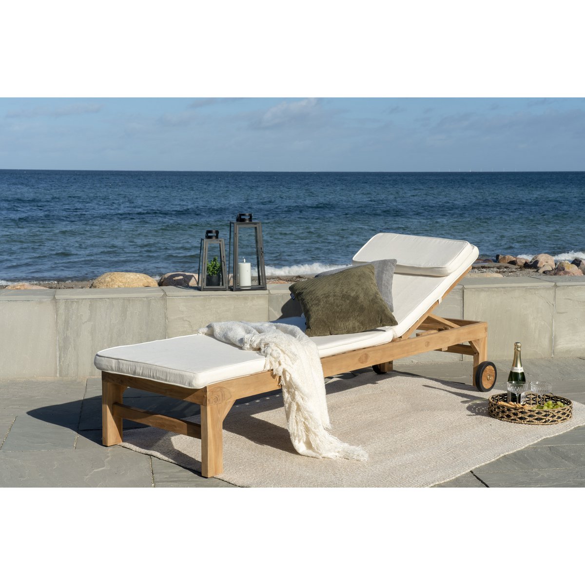 Menorca Vloerkleed - Zand, 100% gerecycled PET, 140x200 cm