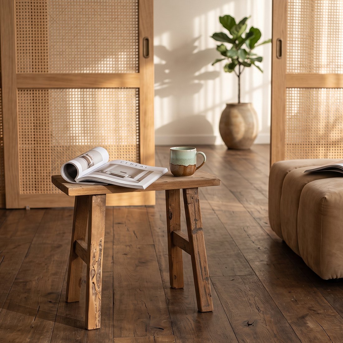 Carpenter teak bankje Java XS Raw Materials