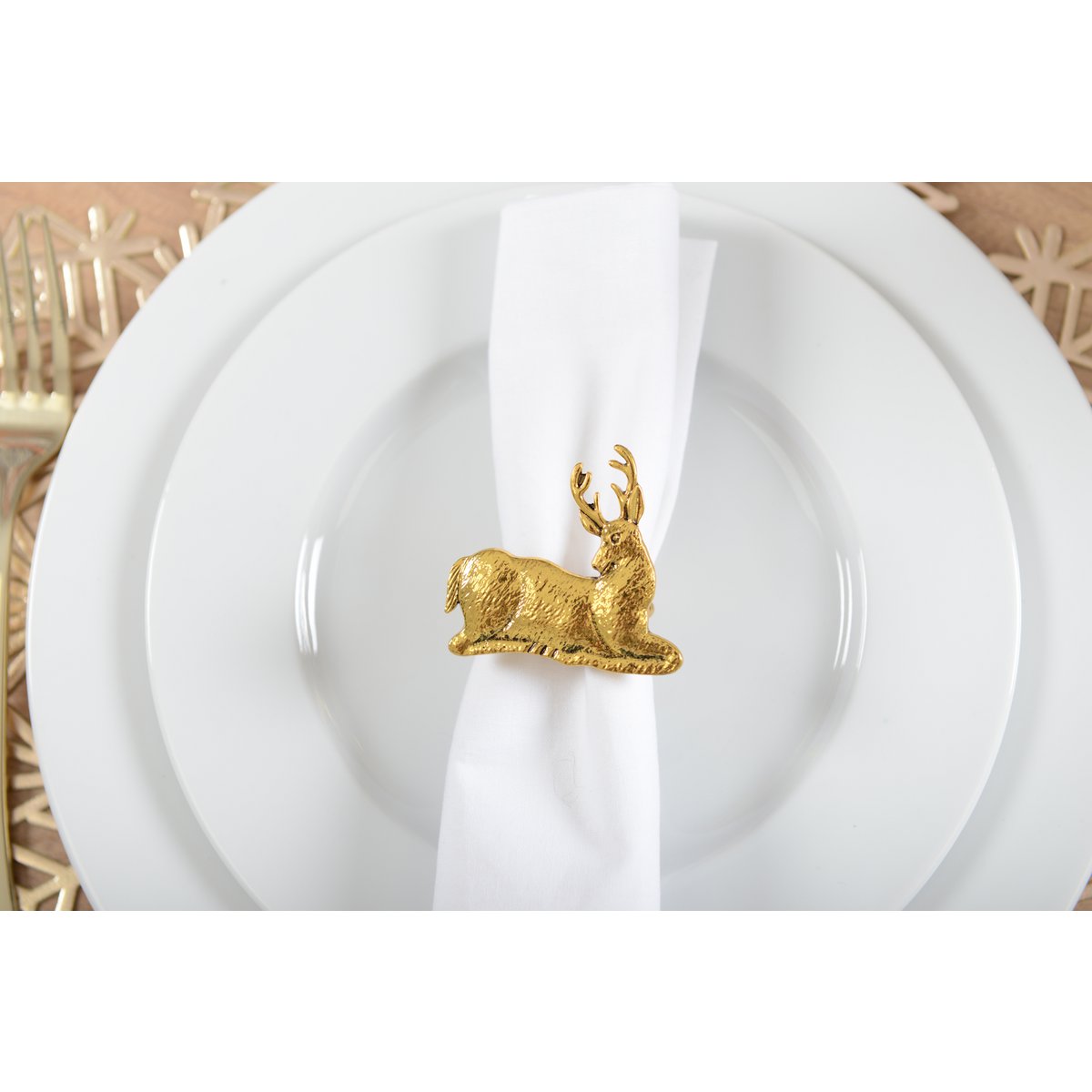 DEER NAPKIN RING - SET OF 4