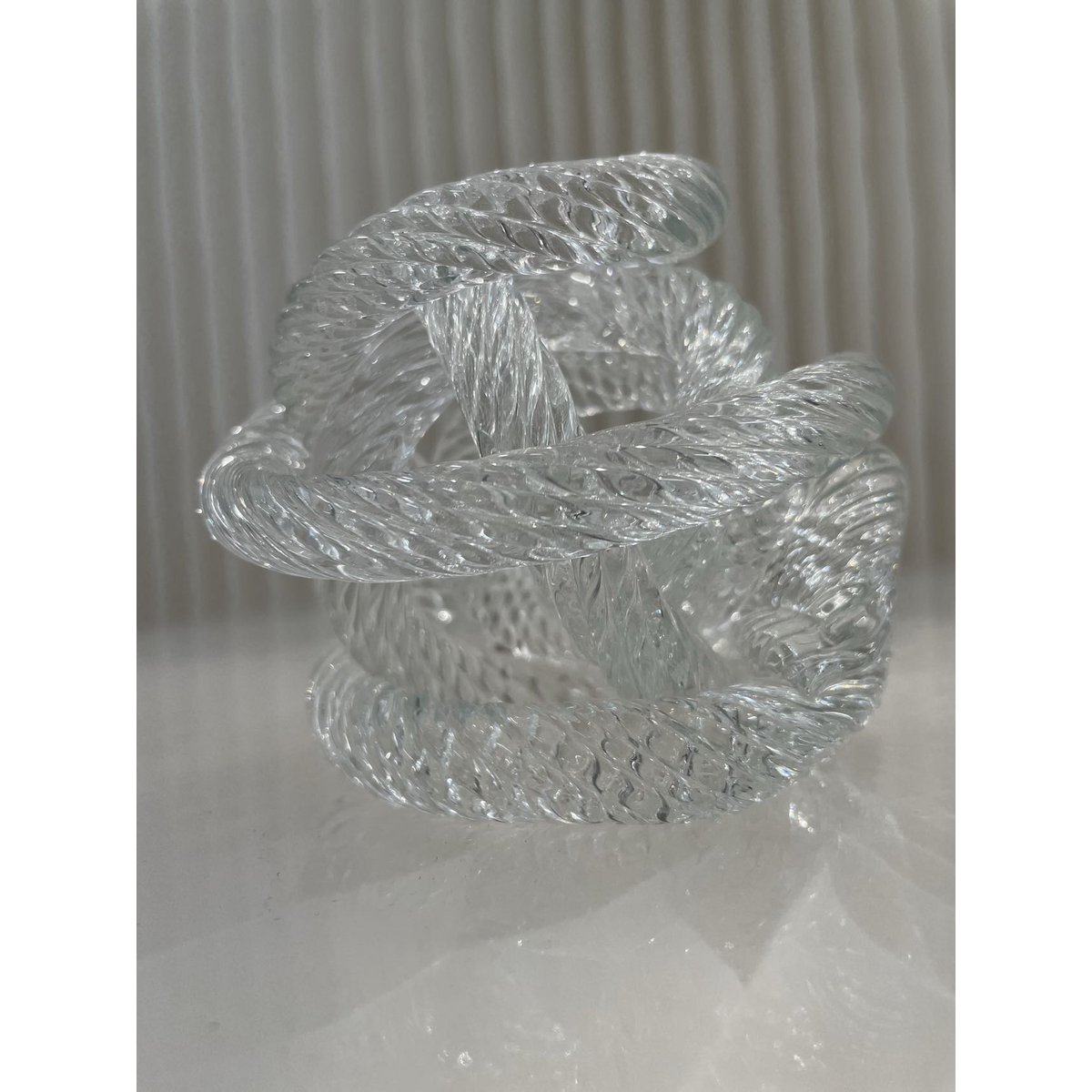 knotted glass sculpture - small - diameter 10cm