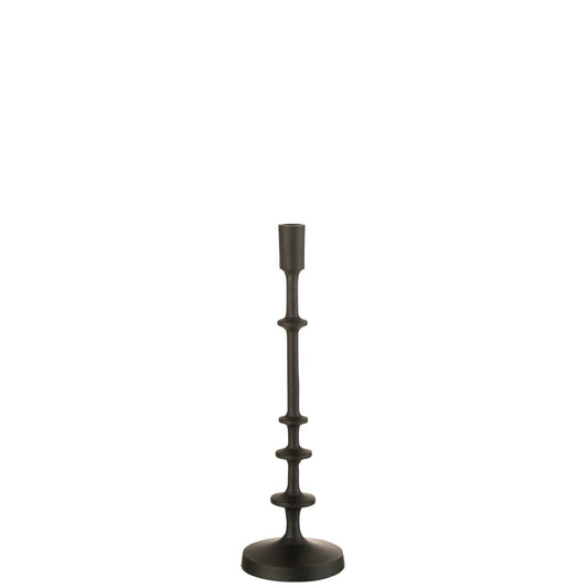 J-Line candlestick Izy - aluminium - black - large