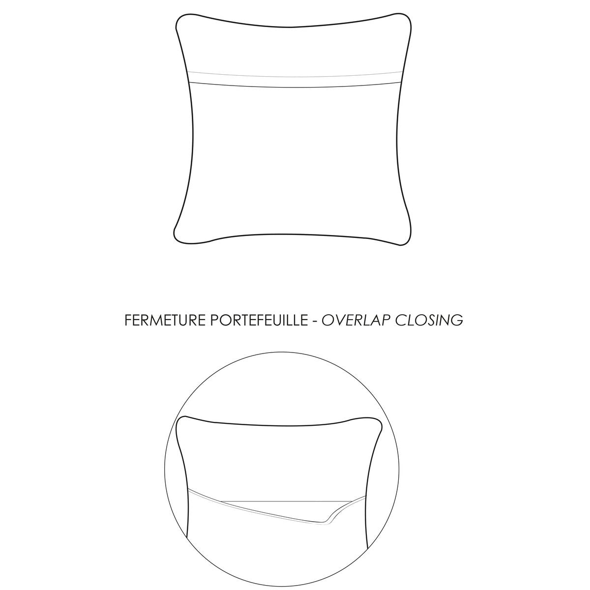 Coussin stonewashed Tana Cendre 40 x 65 VIVARAISE