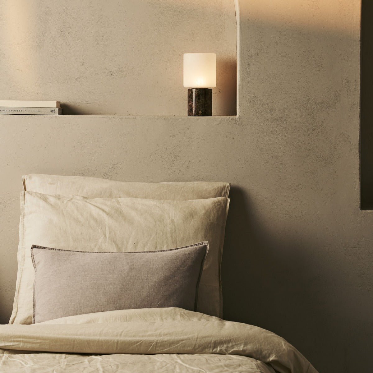 Cuyp Brown / Emperador Dark - Marble Laidable Table Lamp - Draadloos, USB -oplaadbaar en maximaal 100 uur looptijd Tavellio - Amsterdam