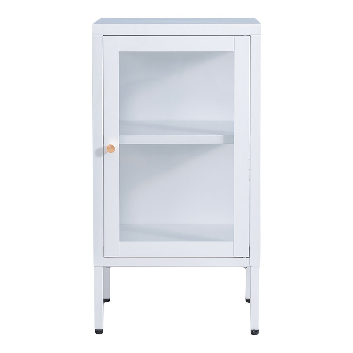 Dalby Kast - Wit, Staal/Glas, 38x35x70 cm House Nordic ApS