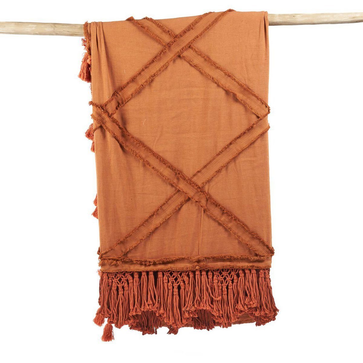 De Berber-bedsprei - Terracotta Bazar Bizar Living