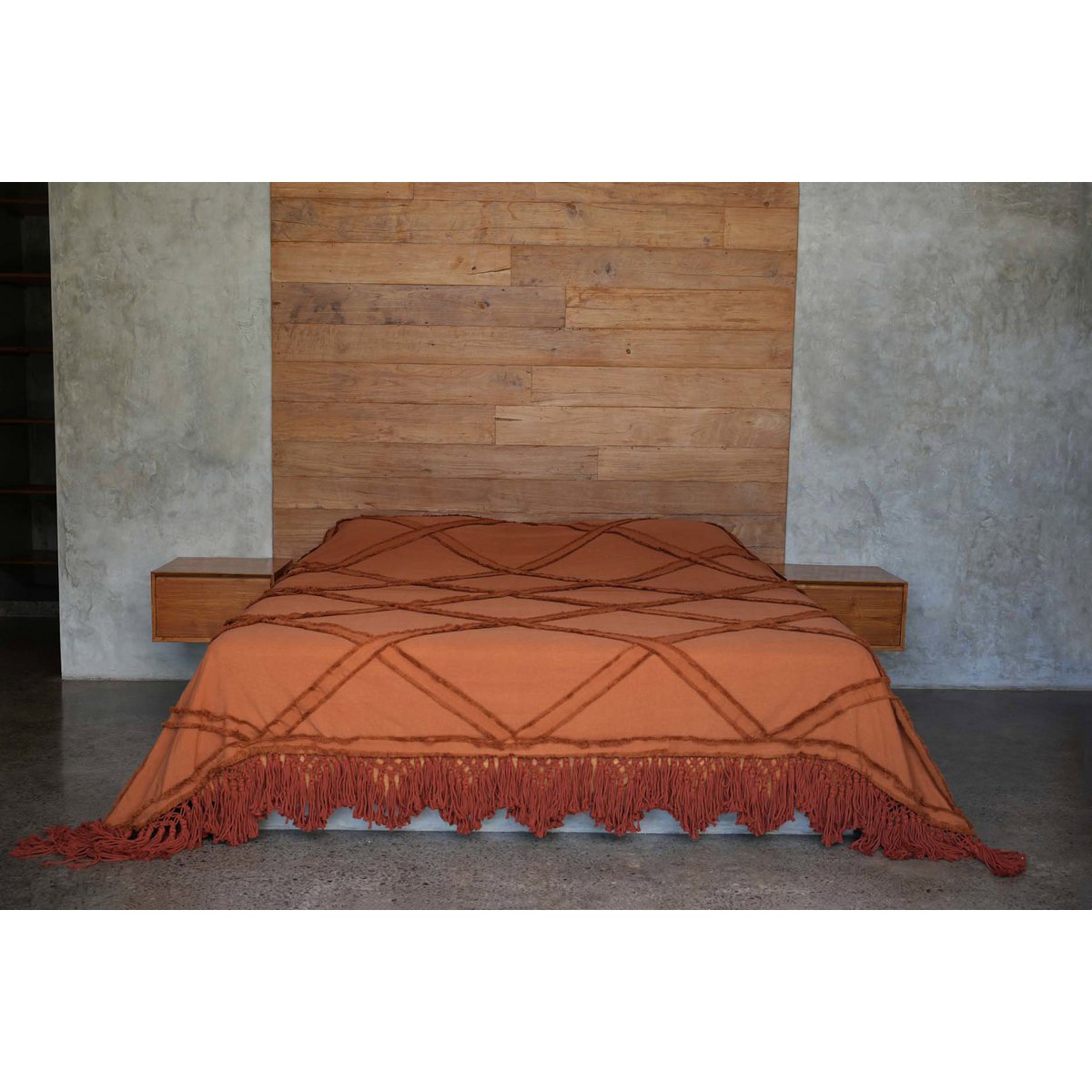 De Berber-bedsprei - Terracotta Bazar Bizar Living