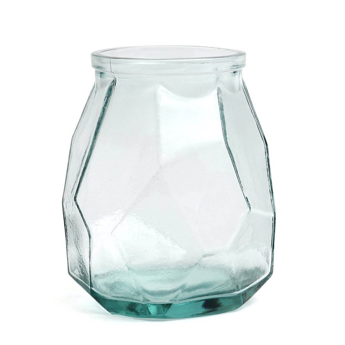 De Brede Origami Vaas - Blauw Bazar Bizar Living