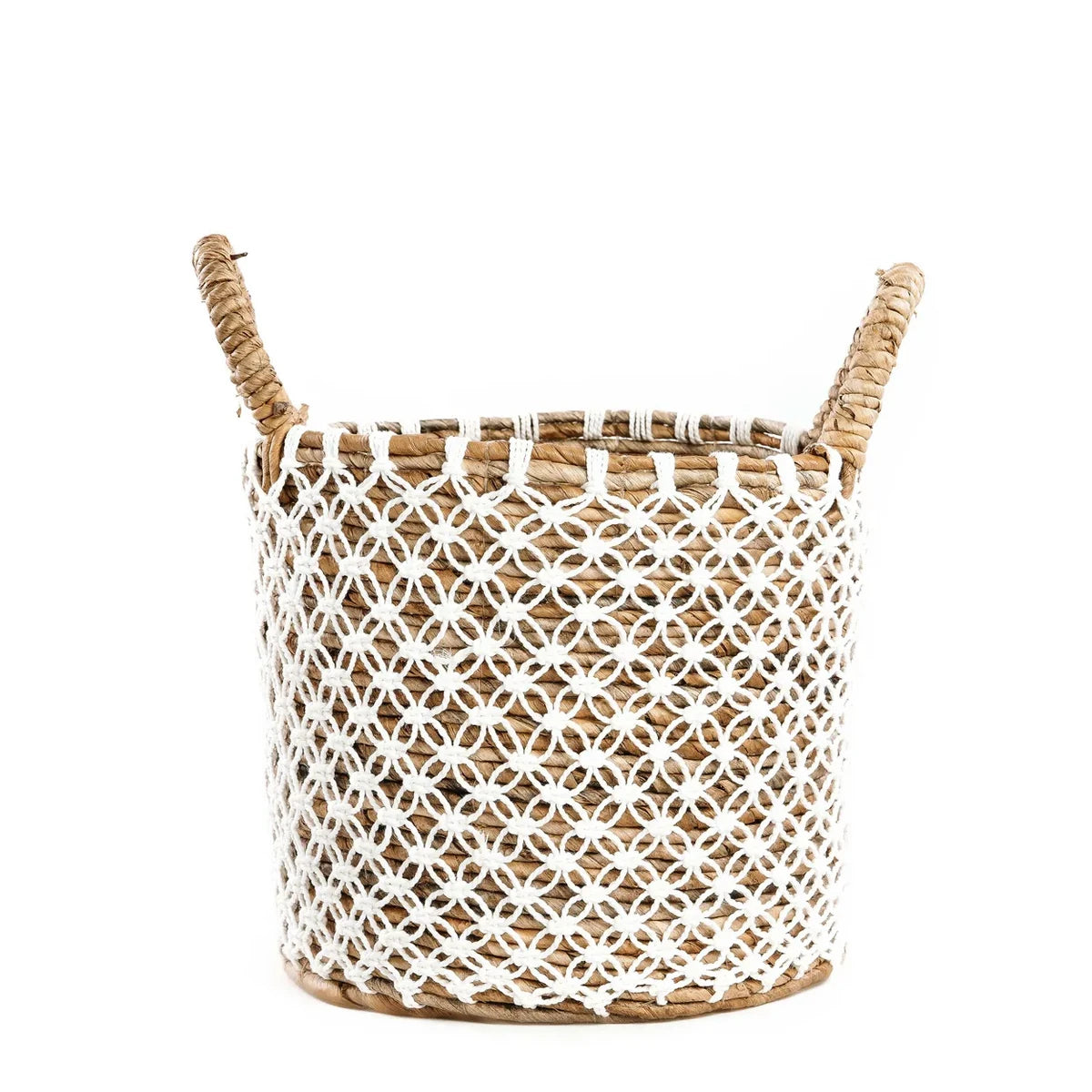 De gekruiste gestikte macrame -mand - s Bazar Bizar Living