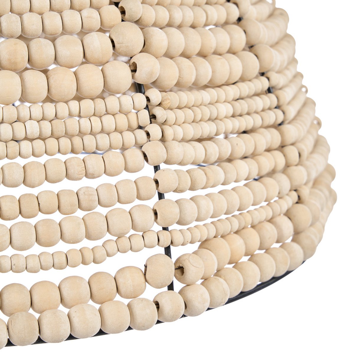 De Houten Bead Dome Hanger - Naturel Bazar Bizar Living