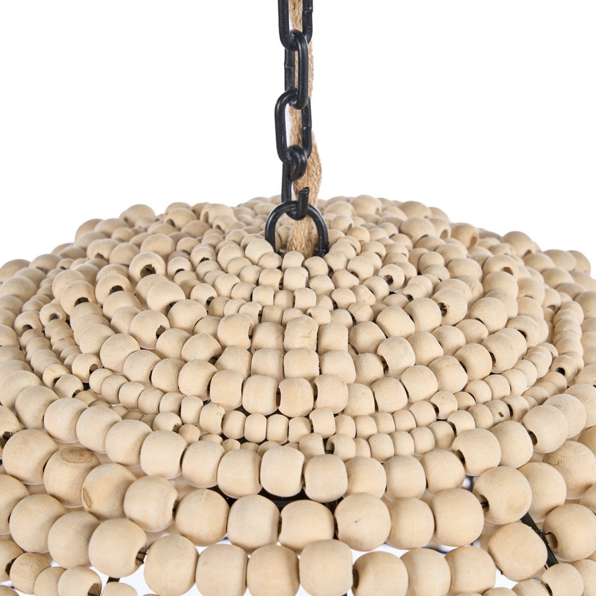 De Houten Bead Dome Hanger - Naturel Bazar Bizar Living