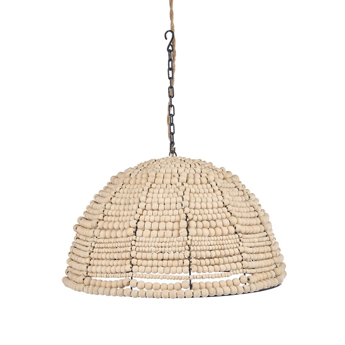 De Houten Bead Dome Hanger - Naturel Bazar Bizar Living