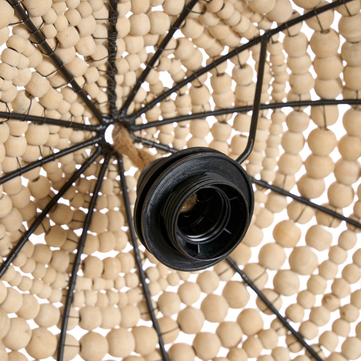De Houten Bead Dome Hanger - Naturel Bazar Bizar Living