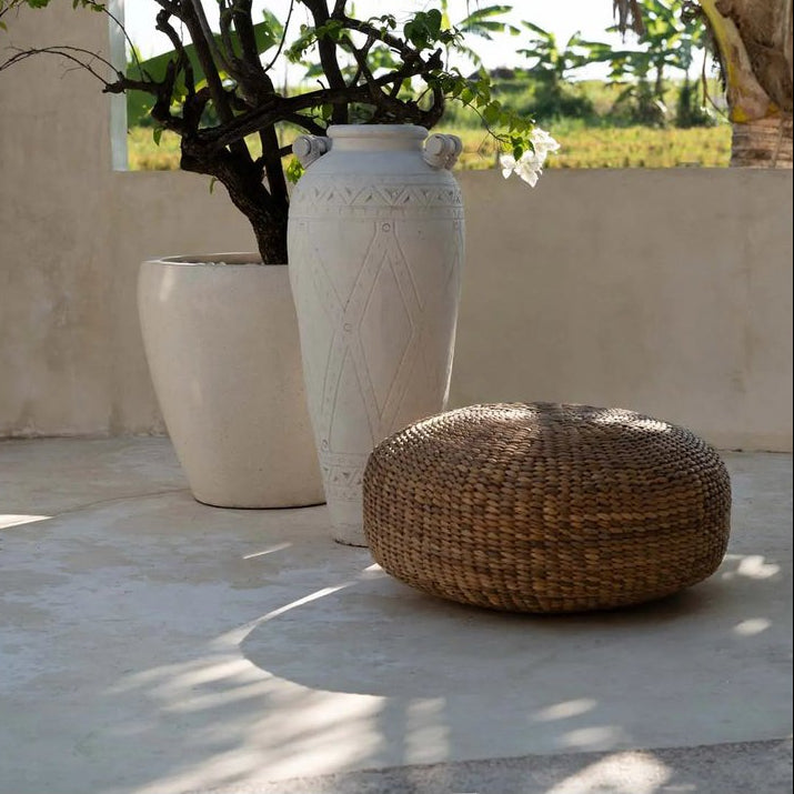 De Hyacint Poef - Naturel - M Bazar Bizar Living