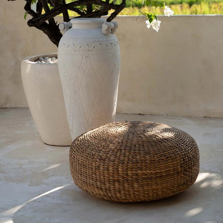 De Hyacint Poef - Naturel - M Bazar Bizar Living